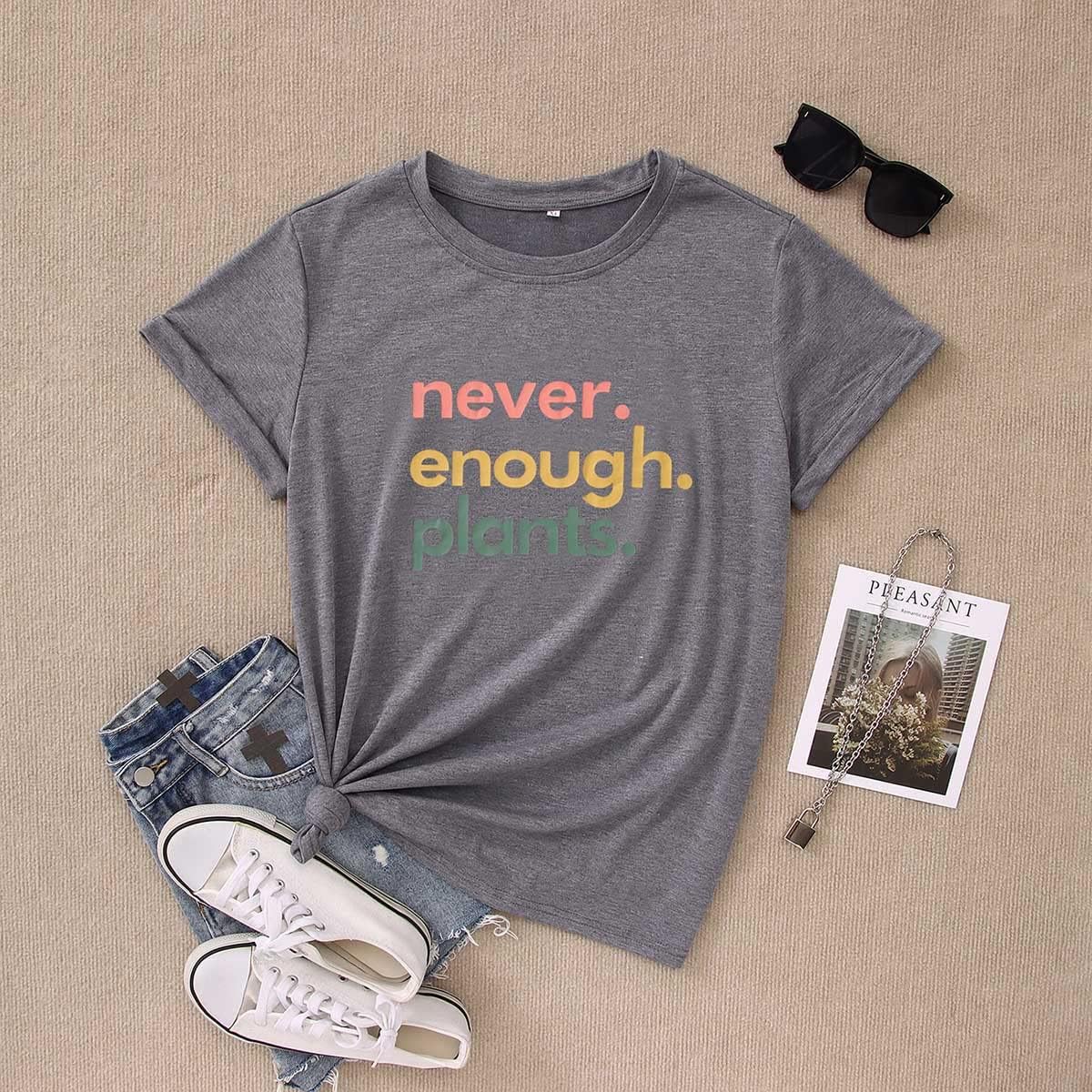 Never Enough Plants Shirt for Garden Lover Unisex Heavy Cotton Tee.