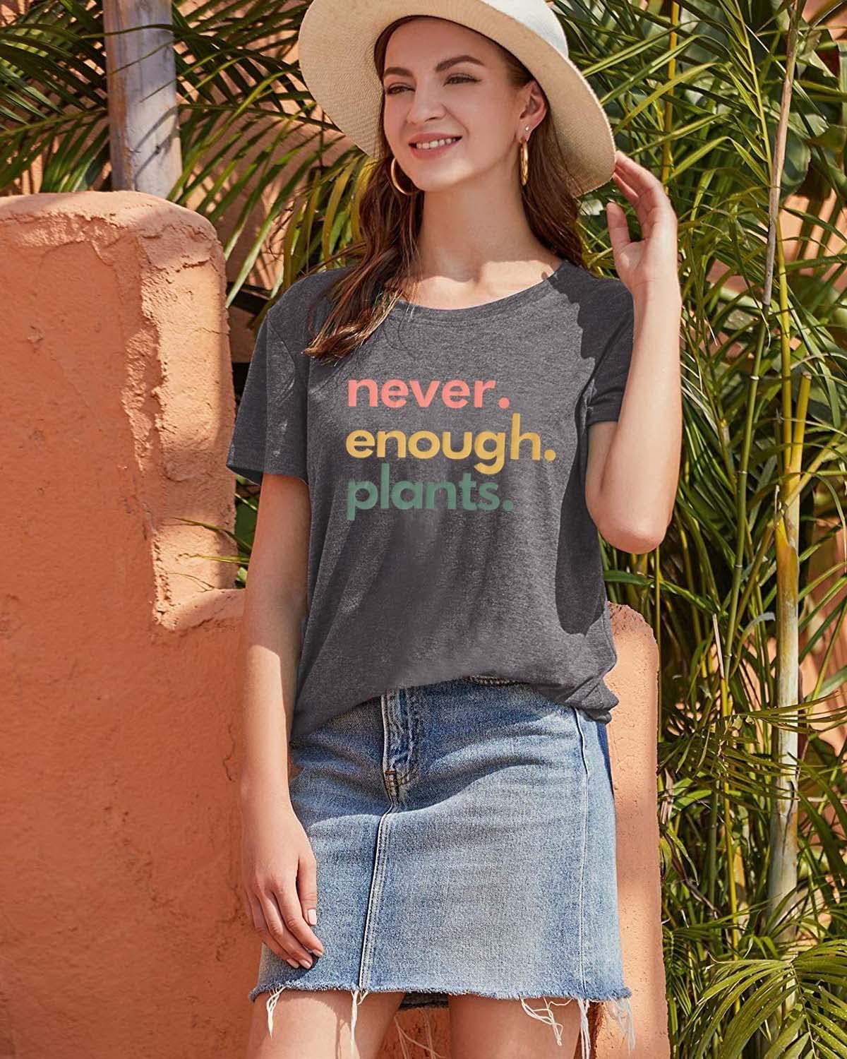 Never Enough Plants Shirt for Garden Lover Unisex Heavy Cotton Tee.