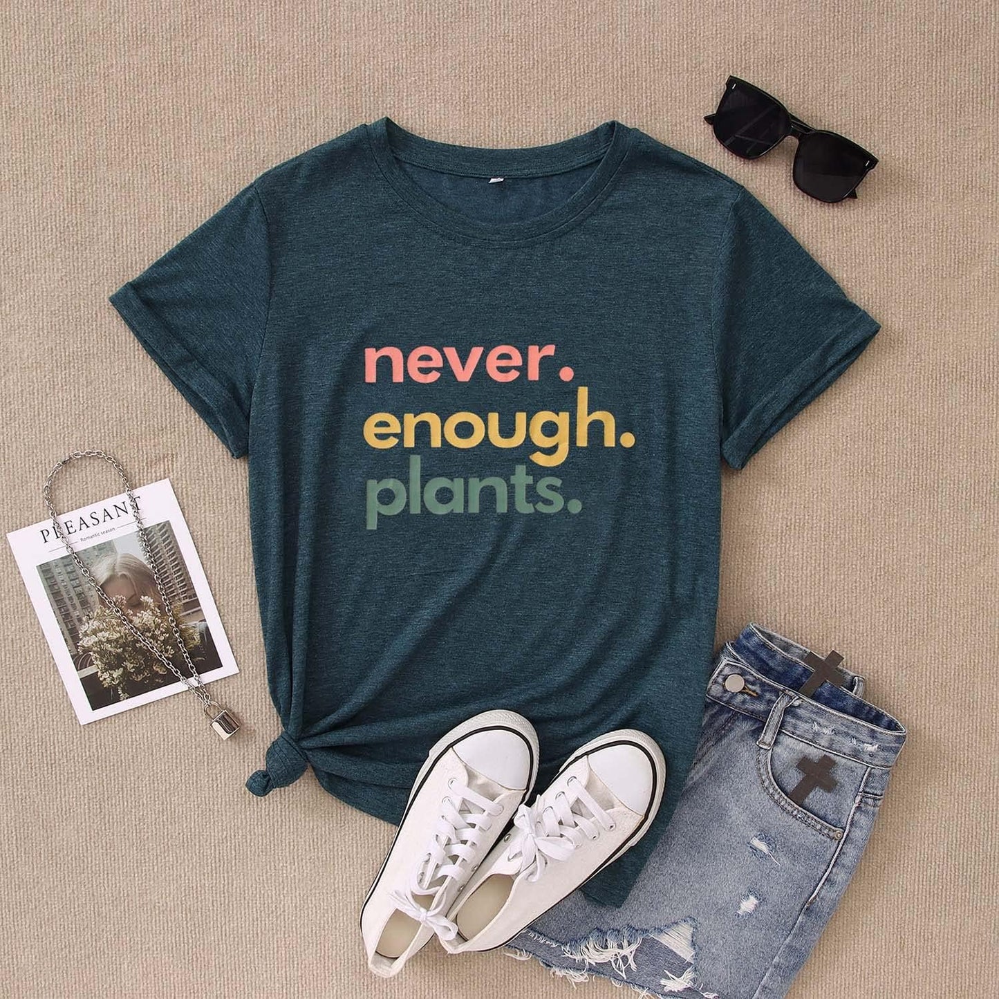 Never Enough Plants Shirt for Garden Lover Unisex Heavy Cotton Tee.
