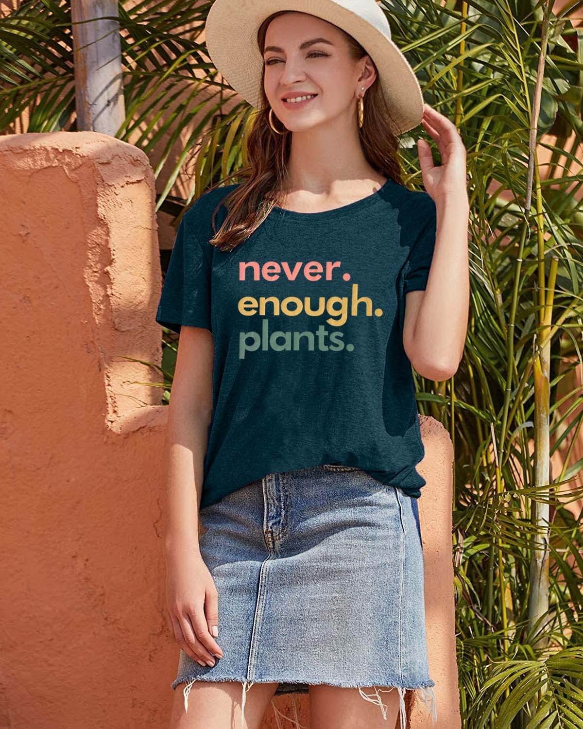 Never Enough Plants Shirt for Garden Lover Unisex Heavy Cotton Tee.