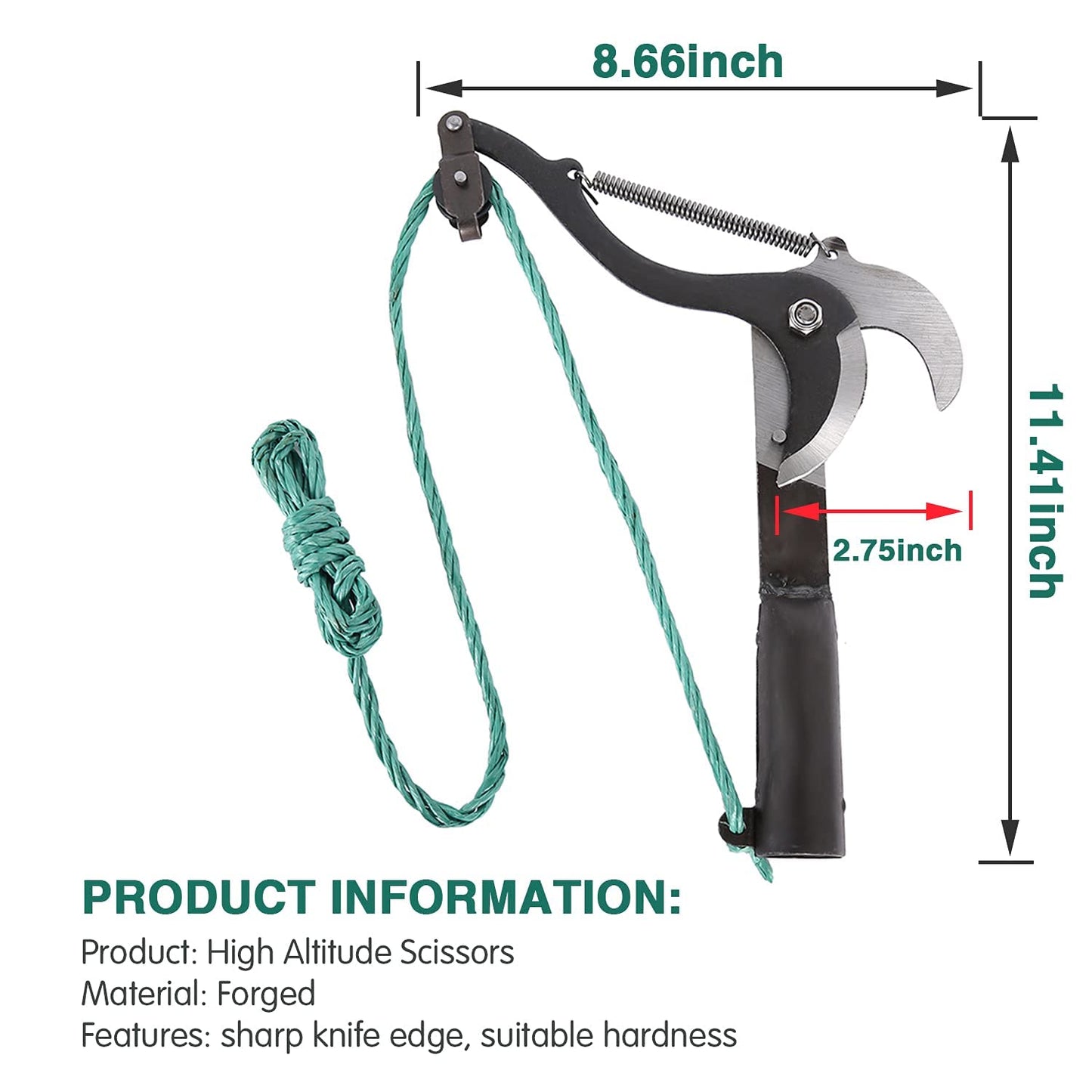 High Altitude Pruning Shears - Flexible Branch Cutter