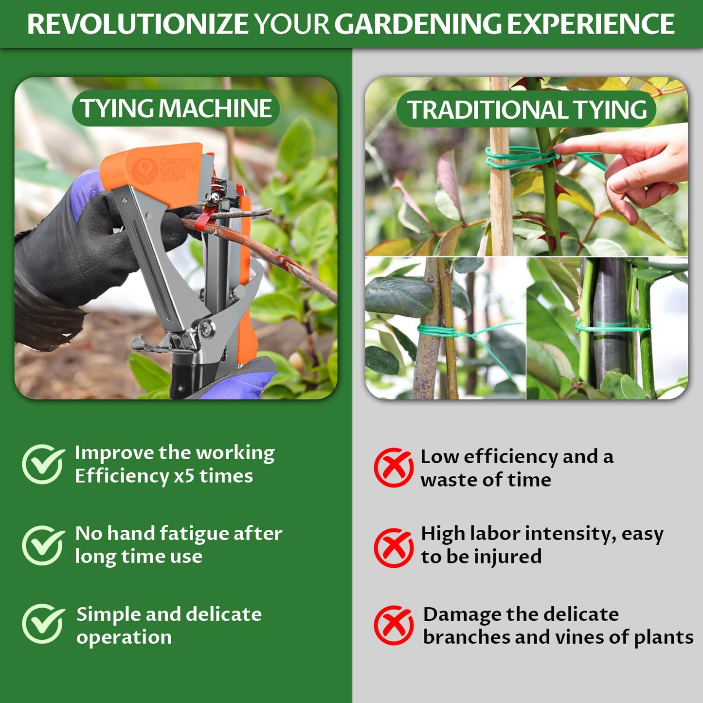 Plant Tying Machine to Tie Flower Planting