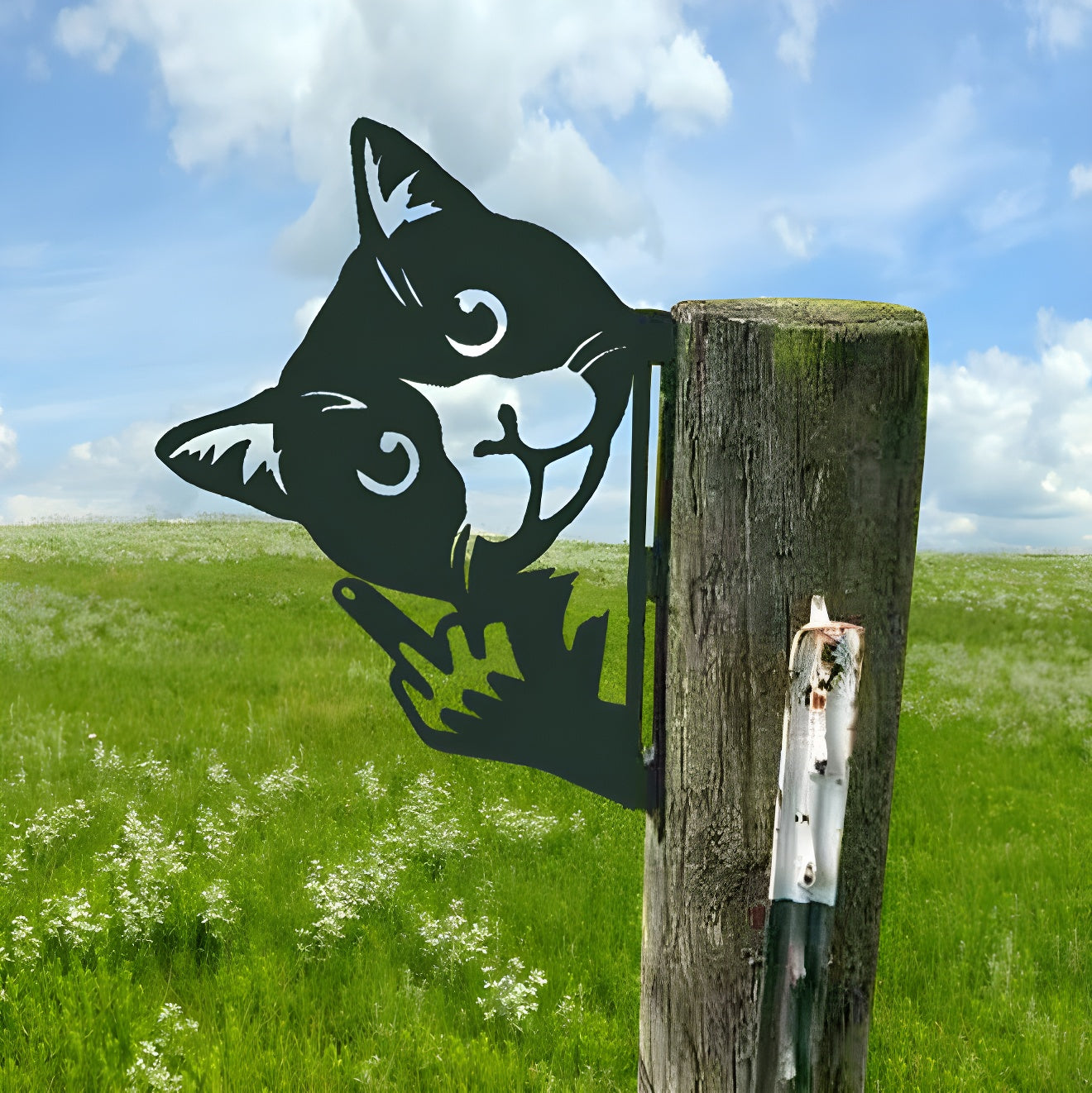 Up Yours Animal Fence Garden Art