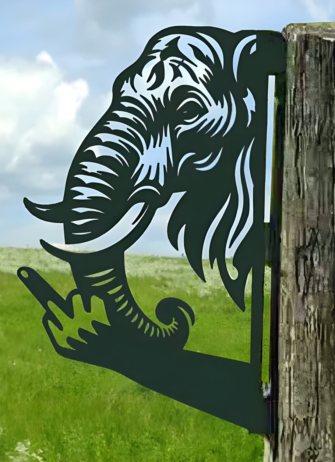 Up Yours Animal Fence Garden Art