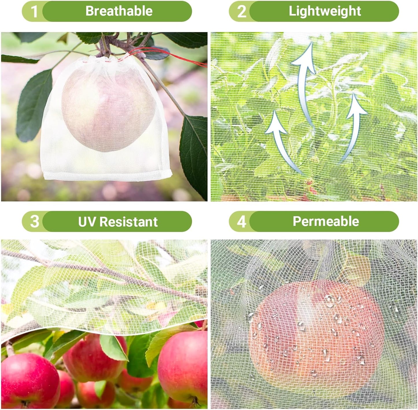Fruit Netting Bags with Drawstring