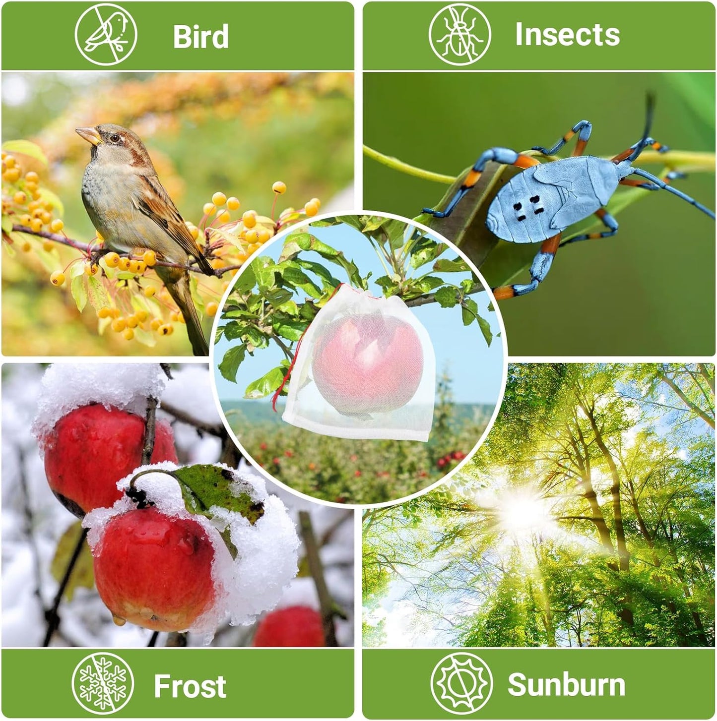 Fruit Netting Bags with Drawstring