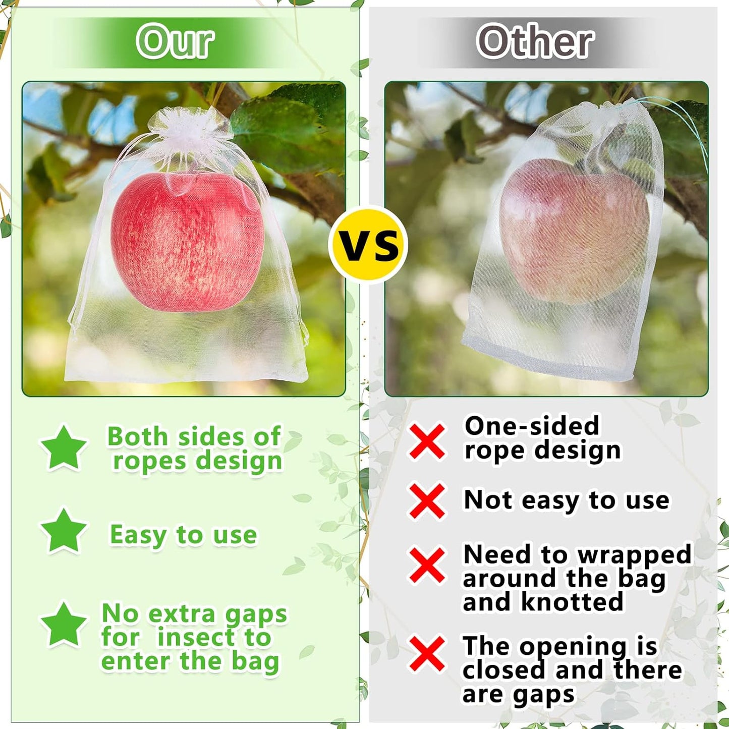 Fruit Netting Bags with Drawstring