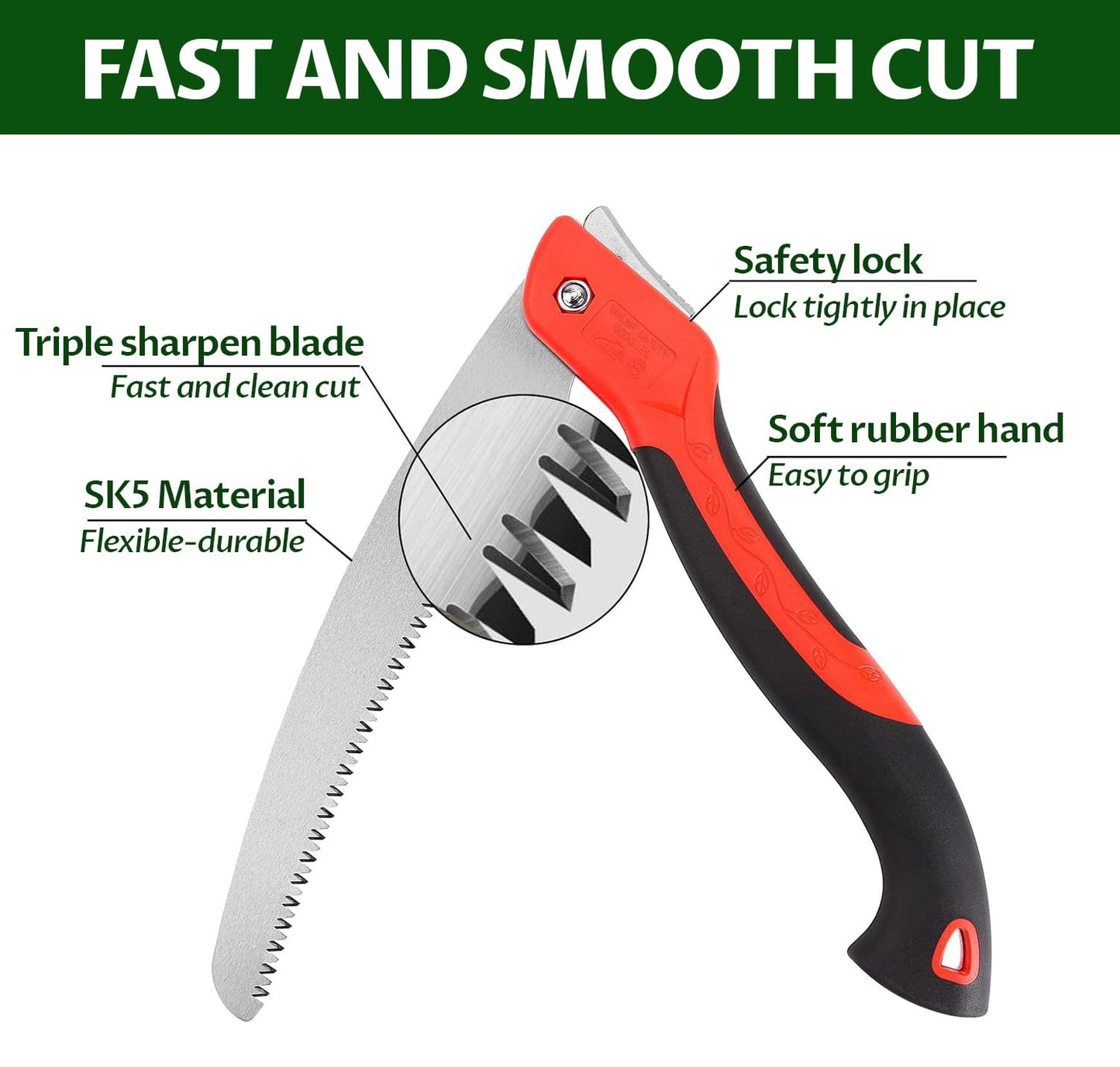 Heavy Duty Folding Hand Pruning Saw