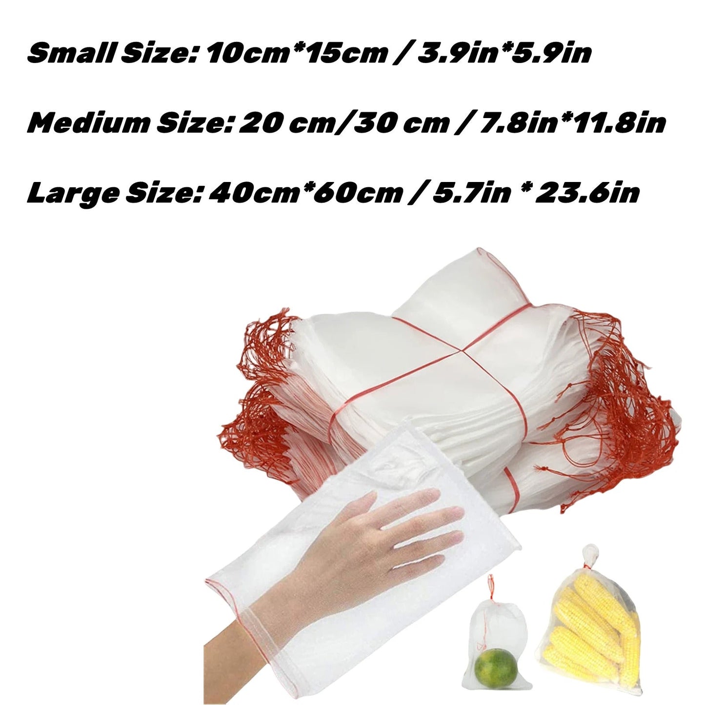 Fruit Netting Bags with Drawstring