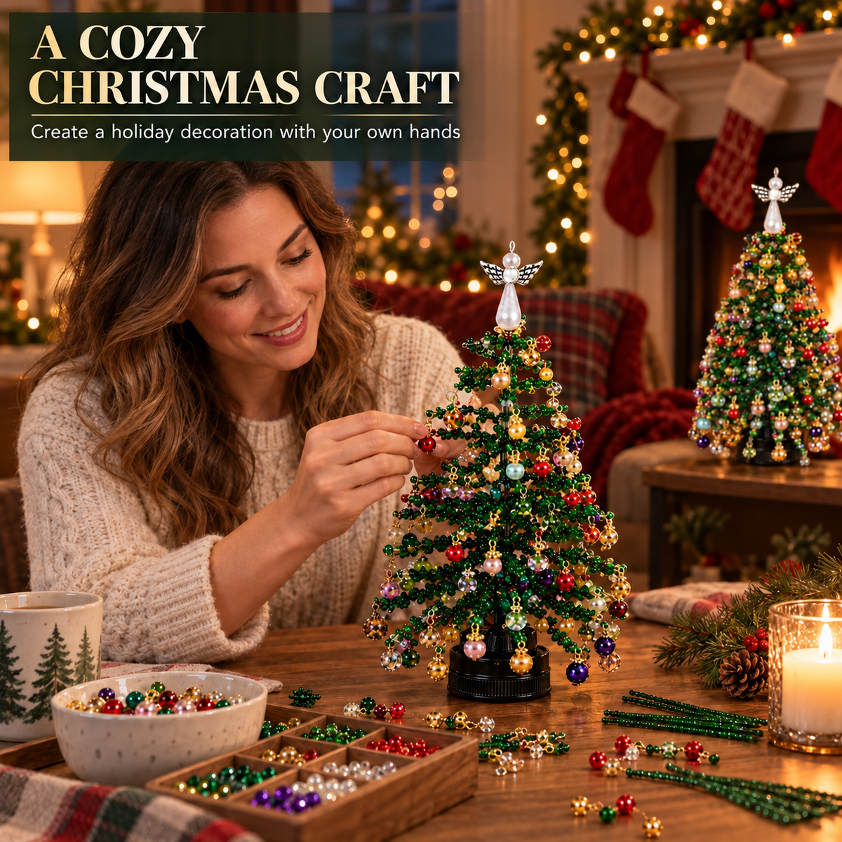 Merry Bead Christmas Tree Kit • Gardenizi