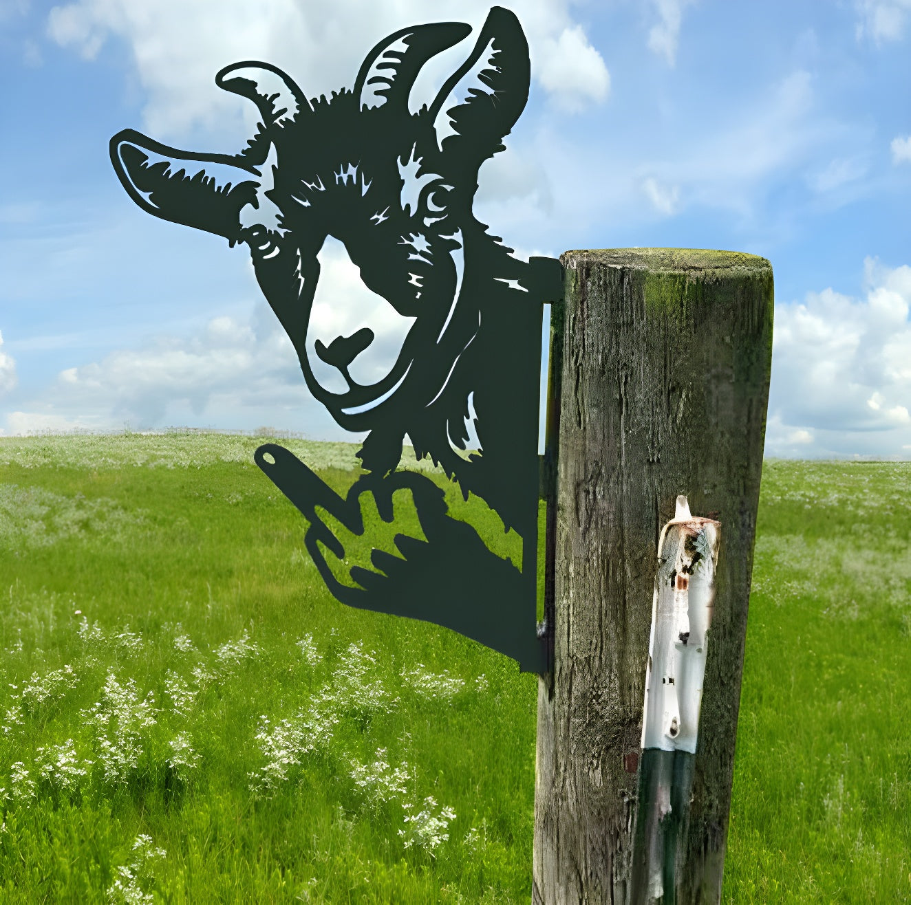 Up Yours Animal Fence Garden Art