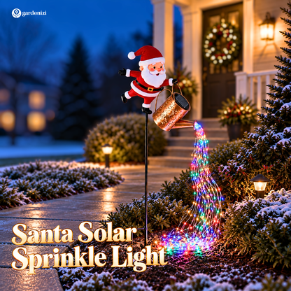 Santa Solar Sprinkle Light • Gardenizi
