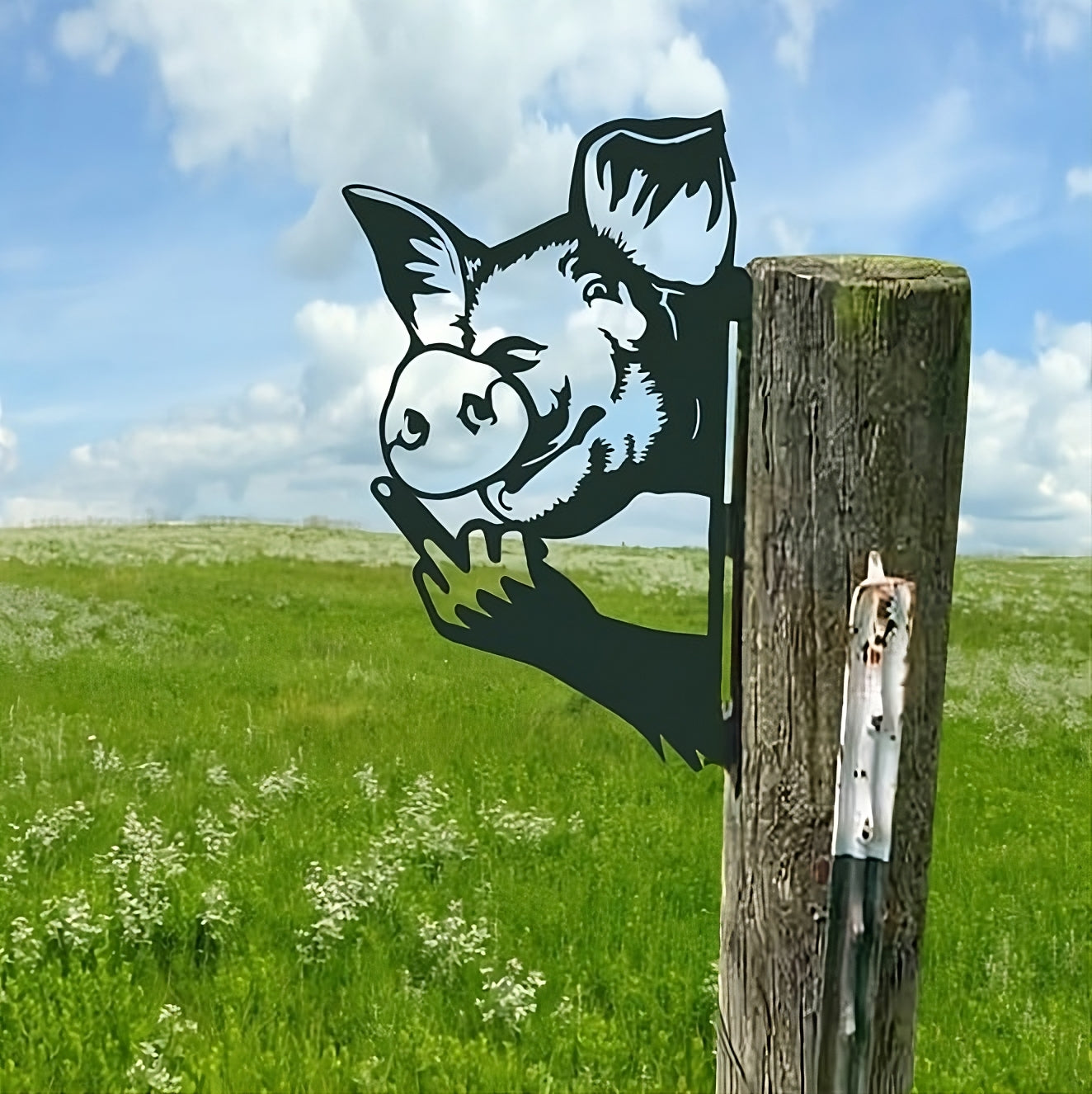 Up Yours Animal Fence Garden Art