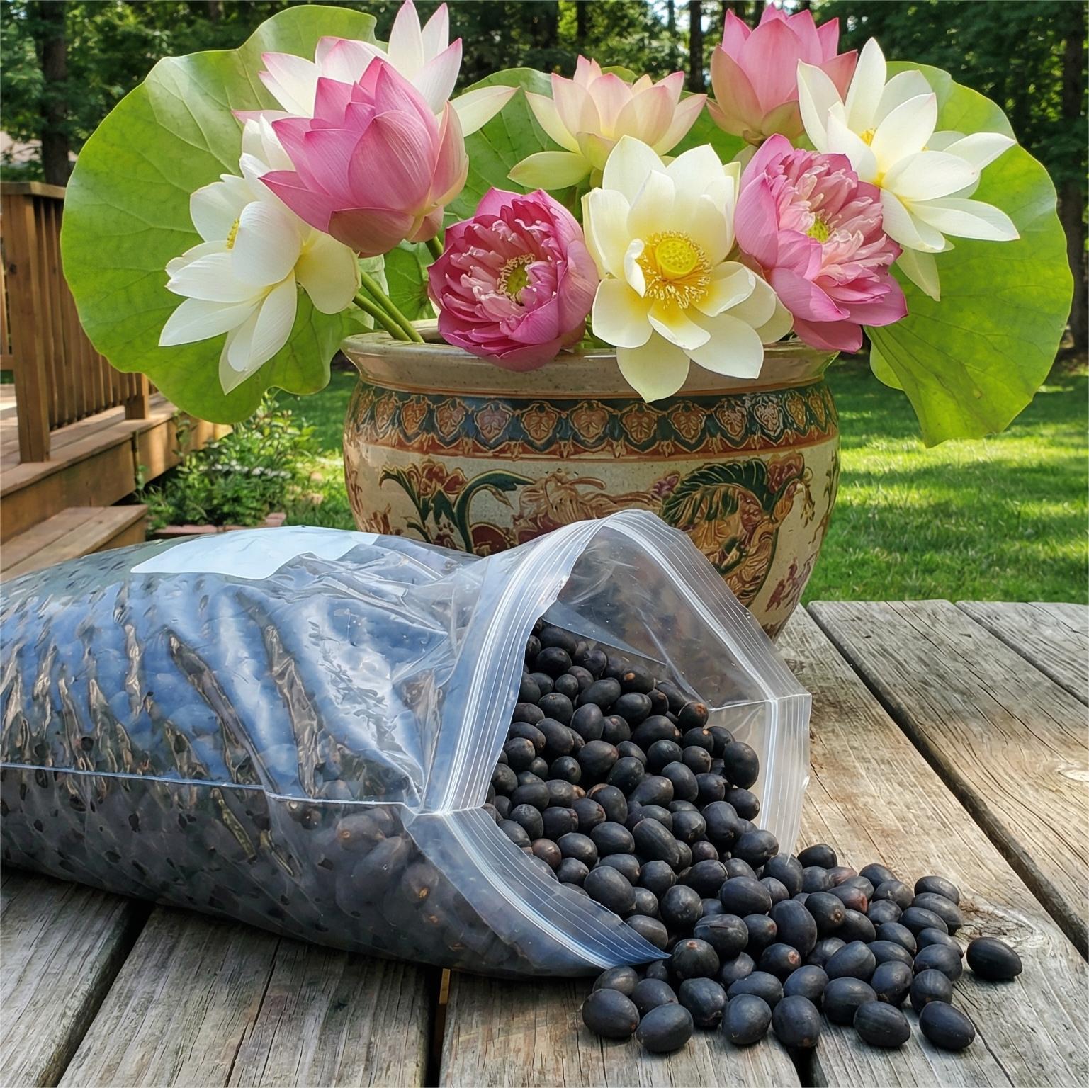lotus seeds planting Premium Bowl Lotus Seeds – Gardenizi