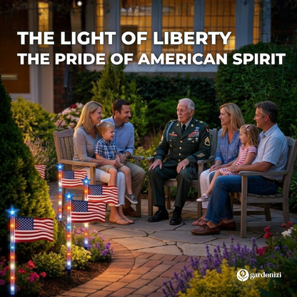 Sovereign Stars & Stripes Path Lights • Gardenizi