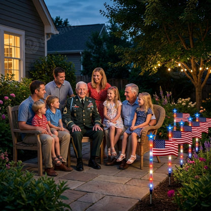 Sovereign Stars & Stripes Path Lights • Gardenizi