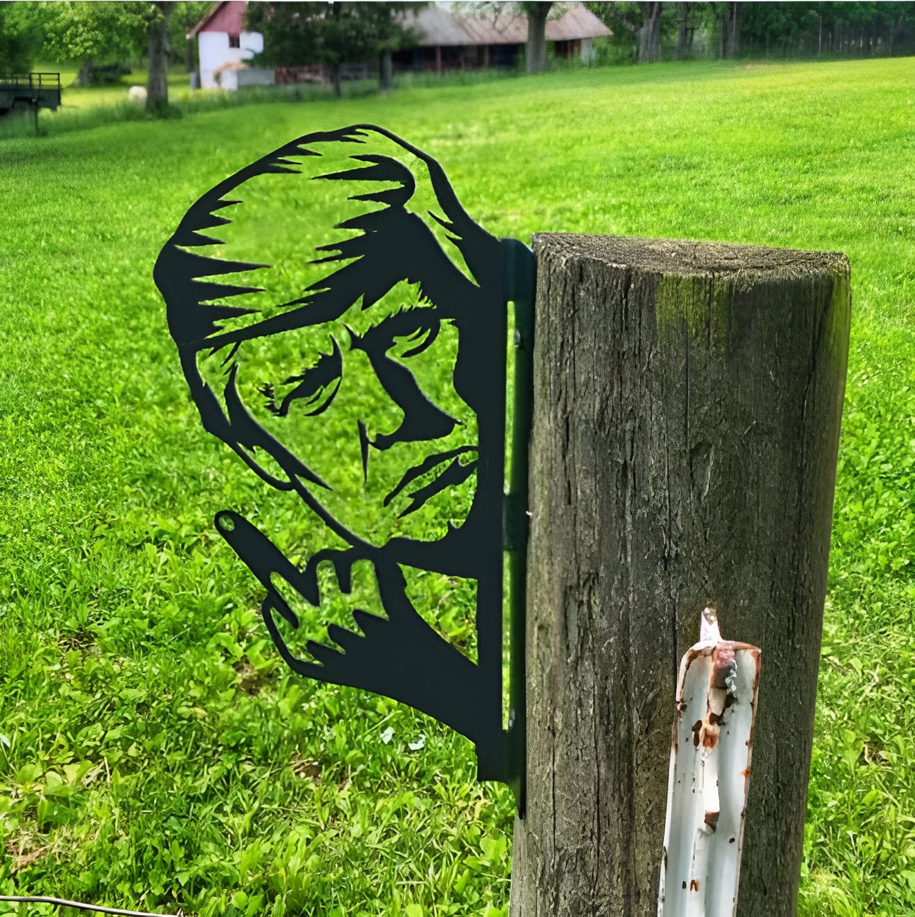 Up Yours Animal Fence Garden Art
