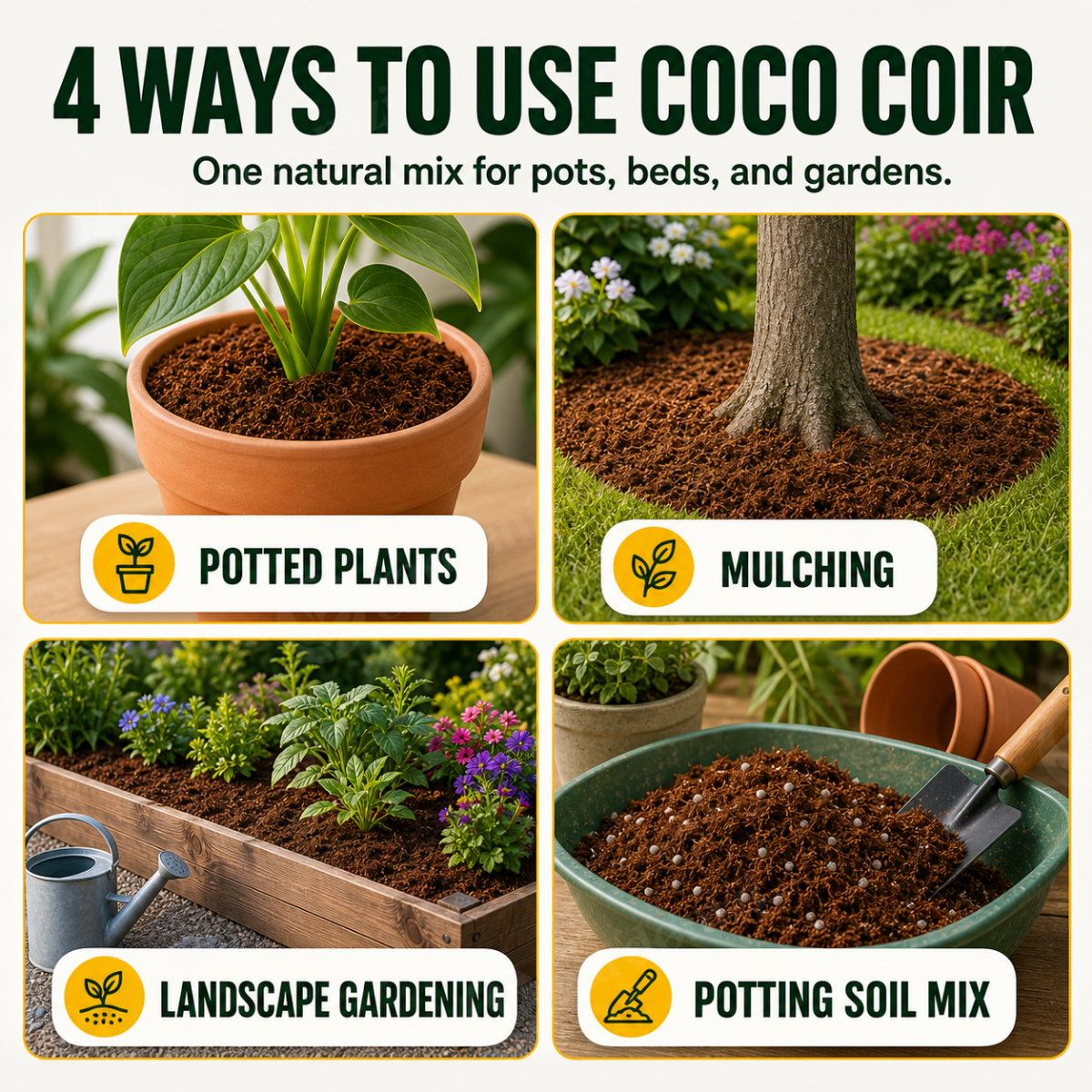 Organic Coconut Coir • Gardenizi