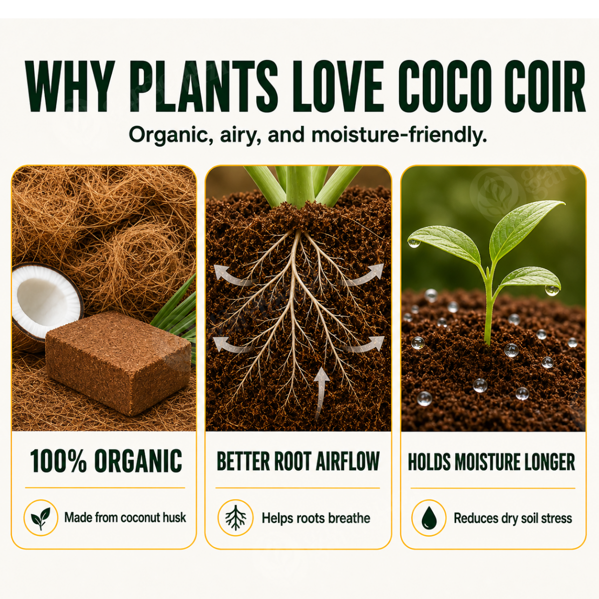 Organic Coconut Coir • Gardenizi