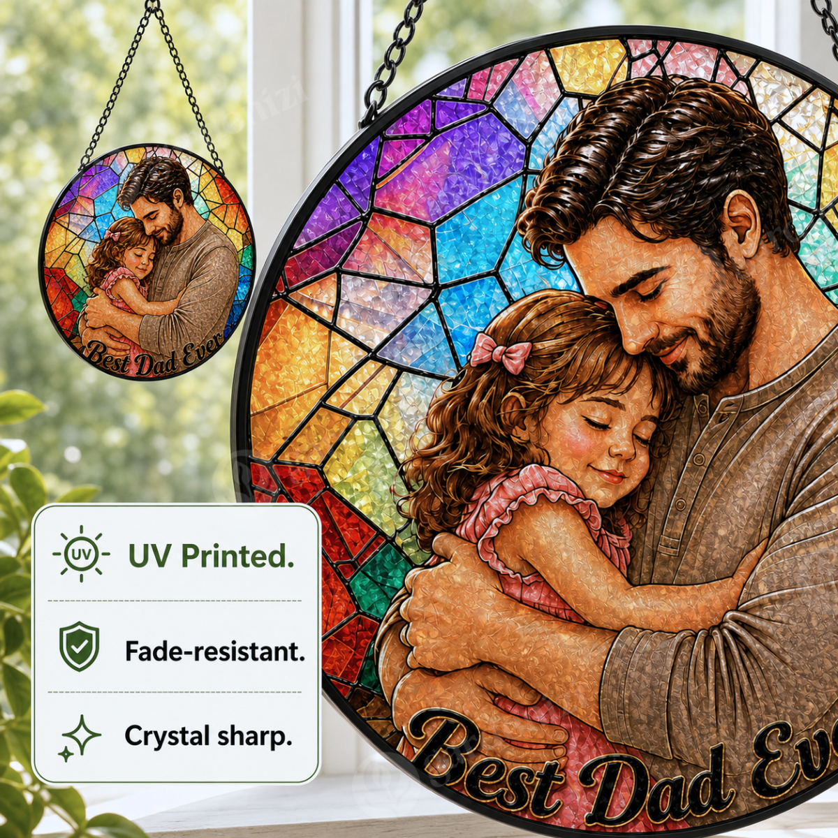 Heartfelt Dad Gift Suncatcher