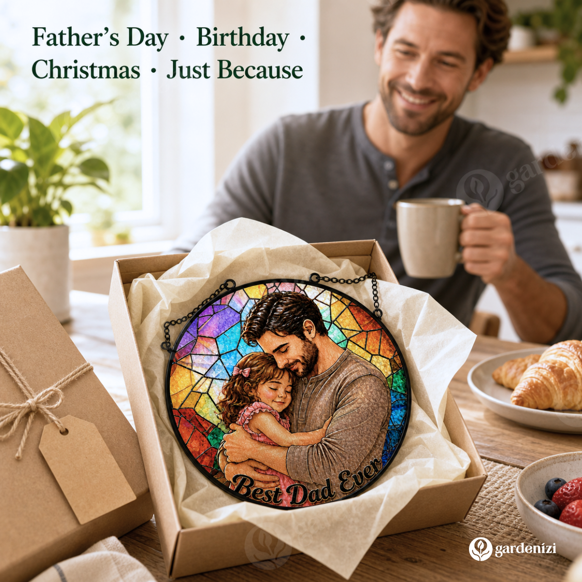 Heartfelt Dad Gift Suncatcher