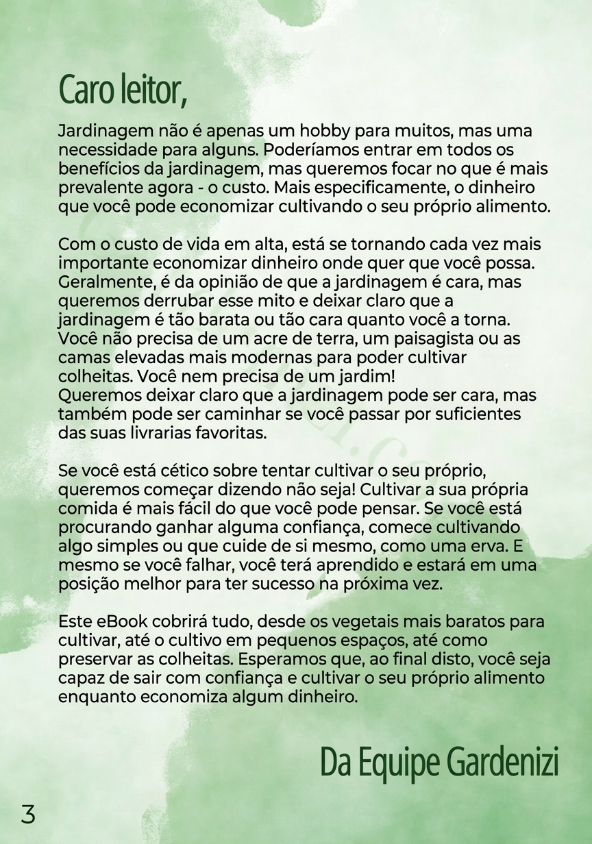 Ebook - Jardinagem com Orçamento Limitado • Gardenizi