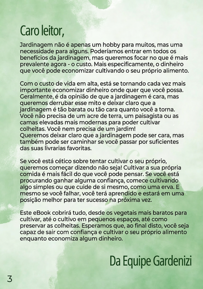 Ebook - Jardinagem com Orçamento Limitado • Gardenizi