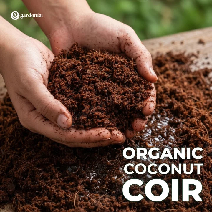 Gardenizi Organic Coconut Coir product packaging.