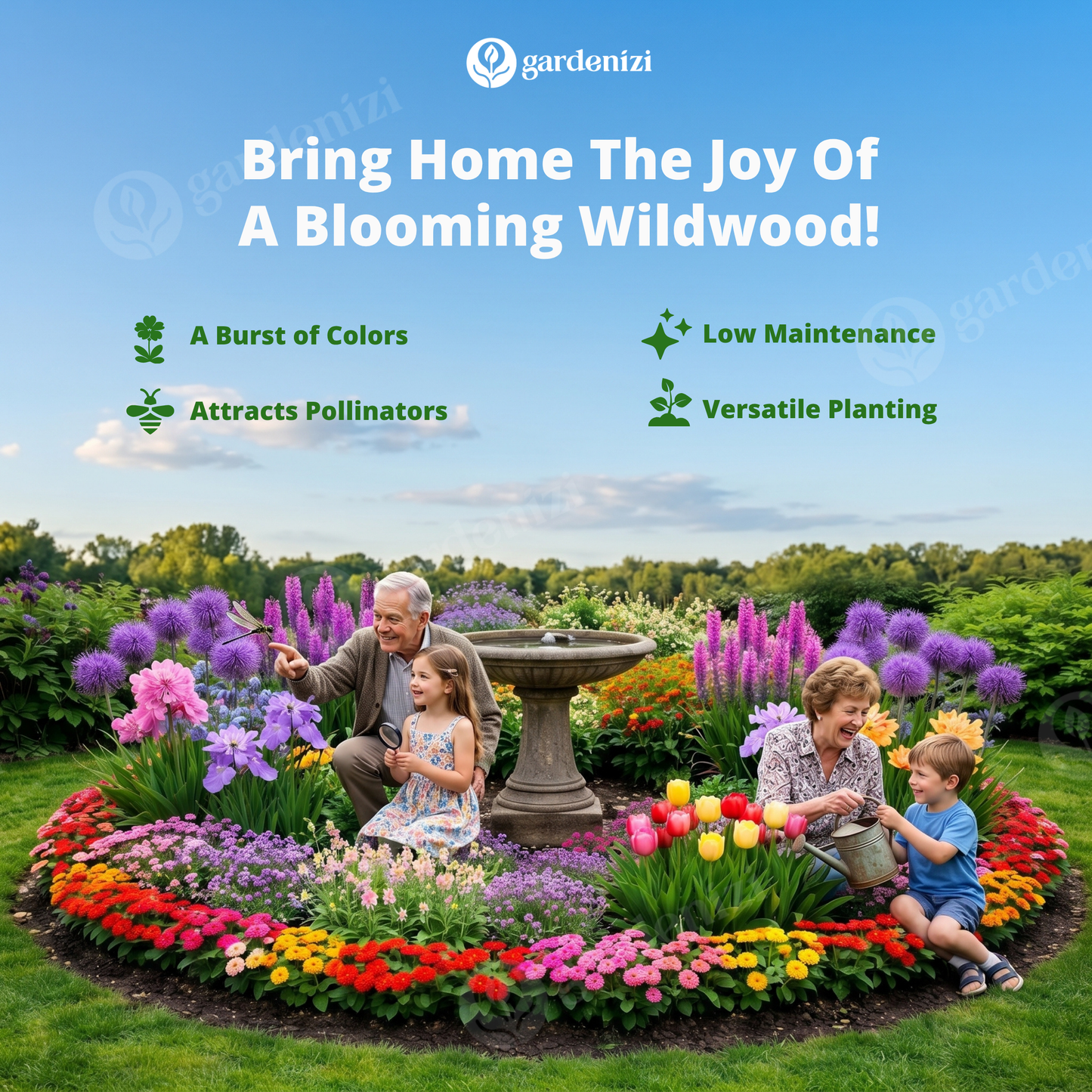 Mixed Wild Flower Seeds  • Gardenizi
