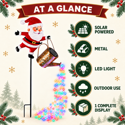 Santa Solar Sprinkle Light • Gardenizi
