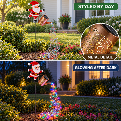 Santa Solar Sprinkle Light • Gardenizi