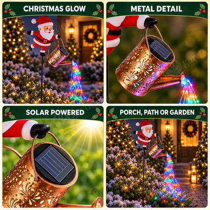 Santa Solar Sprinkle Light • Gardenizi