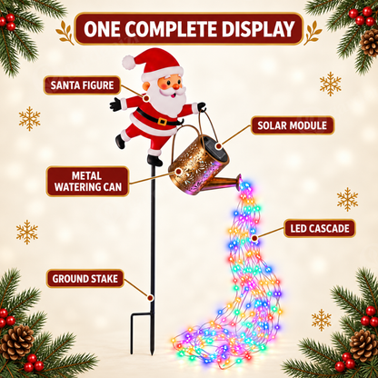 Santa Solar Sprinkle Light • Gardenizi